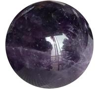 NESTINGHO Purple Amethyst Crystal Ball Decoration Sphere for Home and Festival Use, Elegant Hand Exercise Tool and Stylish Daily Scene Layout Ornament