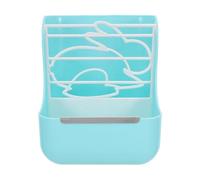 NESTINGHO Rabbit Hay Feeder Stainless Steel Edge Adjustable and Removable Design for Bunny Cage as Hay Rack and Food Bowl for Small Pets like Bunnies Guinea Pigs and Chinchillas