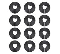 NESTINGHO Radiator Pipe Cover 12Pcs PVC Round Hole Covers for Drain Pipes Wall Mounted Heating Accessory