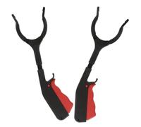 NESTINGHO Reacher Tool 2pcs with Ergonomic Handle and Portable Design, Iron and Plastic Material, Short Grabber for Leaf Picker Upper and Elderly Users in Outdoor Settings