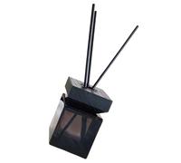 NESTINGHO Refillable Aroma Diffuser Jar with Wooden Lid and Rattan Sticks 100ml Glass No Fire Aromatherapy Bottle for Home Decor, Simple Elegant Design