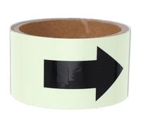 NESTINGHO Reflective Arrow Marking Tape PVC Floor Sticker 5Cm X 1M Luminous Directional Indicator for Safety Signs and Trail Marking in Industrial and Occupational Settings