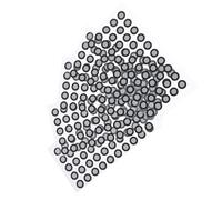NESTINGHO Reflective Scanner Markers, Black 10mm PET Reflective Film Dots, 5 Sheets Total, Tear-Resistant and Sturdy, Designed for 3D Scanner Application
