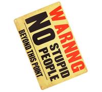 NESTINGHO Retro Style Iron Warning Sign Plate Visible from A Distance Easy to See Private Property Garden Sign Decor for Outdoor Use