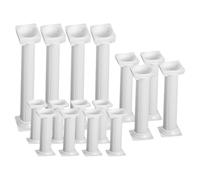NESTINGHO Roman Column Cake Supports Cake Pillars 16pcs White Sturdy Wear Resistant for Birthday and Anniversary