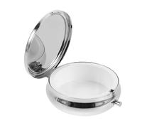 NESTINGHO Rosary Keepsake Box Metal Compact 3.5X3.5X2 Inch First Communion Jewelry Case for Christian Collectors Featuring Elegant Design and Memory Preservation