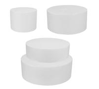 NESTINGHO round Foam Cake Dummy Set and Simulation Cake Model Building 4pcs for Decorating Practice for Table Decor and Photography Suitable for Beginners and Professionals