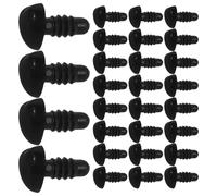 NESTINGHO Safety Noses Lightweight Heart Shaped Black 100pcs and Easy Installation Craft Supplies for Making and Repairing for Stuffed Animals and Crochet Dolls