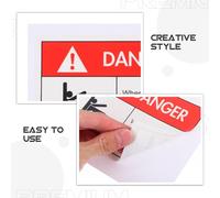 NESTINGHO Safety Warning Sign Stickers with Do Not Notice for Machinery Made of Sturdy Pp Synthetic Material, Easy Application, Preventing Equipment Collisions, for Industrial Safety
