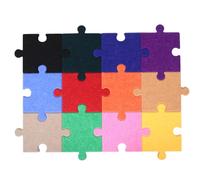 NESTINGHO Self-adhesive Felt Puzzle Board Wall Stickers Murals Decals with Noise Reduction and Versatile Usage, Polyester Material Artistic Flair Jigsaw Puzzle Design for Relaxation and Work