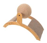 NESTINGHO Sisal Cat Ferris Wheel with Vertical Scratching Ball for Indoor Cats Stable Scratch Post for Small Spaces Interactive Self-entertainment to Separation Anxiety