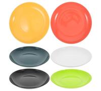 NESTINGHO Small Dinner Plates Resistant to Deformation 6pcs Plates Unbreakable 8 Inch Pp Material Lightweight for Casual Picnics and Household Use