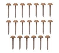 NESTINGHO Sofa Decorative Nails with Hemisphere 20pcs Copper Strong Penetration and Beautiful Simple Design in Brown for Furniture Repair and Woodworking Items