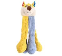 NESTINGHO Squeaky Bear Dog with Crinkle Paper, Plush Puppy Chew for Teething, Interactive Noise-making Pet for Puppy Play and Boredom Relief