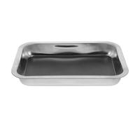 NESTINGHO Stainless Steel Dissection Tray with Wax Layer 26x19x4cm Dark-colored Lab Dissecting Dish for Biology Practice and Laboratory Experiments