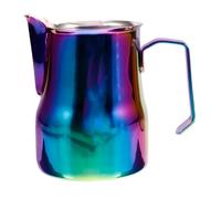 NESTINGHO Stainless Steel Milk Frothing Pitcher 350ml with Ergonomic Handle Portable Creamer Pitcher for Making Latte Art and Gift for Friends or Family Learning Latte Art