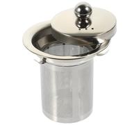 NESTINGHO Stainless Steel Tea Infuser Mesh Filter Insert with Lid for Loose Leaf Tea Brewing at Home and Office Teapot Replacement Large Silver