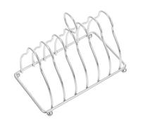 NESTINGHO Stainless Steel Toast Slice Holder Bread Rack with 6-Slice Multilayer Design, Sl nd Modern Bread Holder Shelf for Kitchen Storage and Space-Saving Organisation