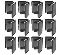 NESTINGHO Storage Containers with Opening, Book Shaped 12pcs Black Favor Boxes for Halloween and Graduation Party Treats