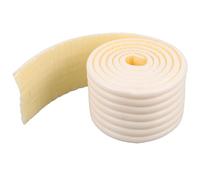 NESTINGHO Table Corner Guards Soft Foam Edge Protectors White 8Cm Wide 0.8Cm Thick 2M Roll for Safety on Furniture, Walls, and Cabinets