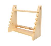 NESTINGHO Test Tube Rack with Trapezoid Shape Wooden Multifunctional Washable and Reusable Test Tube Holder for Laboratory Use, Suitable for Pipettes and Thermometers