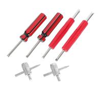 NESTINGHO Tire Valve Stem Tool and Valve Core Extractor Set for Home Garages and Emergency Roadside Situations 6pcs with Alloy and Construction, Portable Design Universal