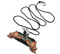 NESTINGHO Traction Rope Harness for Small Pets like Hamster and Bearded Dragon, Convenient to Store and Place, Outdoor Reptile Pulling Strap in Orange Colour