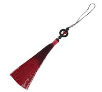 NESTINGHO Traditional Chinese Martial Arts Tassel Vibrant Gradient Red Handicraft Ornament Secure Loop Attachment Multipurpose for Tai Chi and Fencing Swords Decorative Cultural Pendant