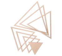 NESTINGHO Triangular Wooden Clay Molding Tools Geometric Rail Set for Pottery Making with Precise Forming and Efficient Workflow, Suitable for Ceramic and Clay Plate Modeling