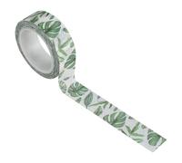 NESTINGHO Tropical Monstera Leaf Washi Tape Roll Decorative Adhesive Paper Tape for Scrapbooking Planner DIY Crafts Journal Border Decoration