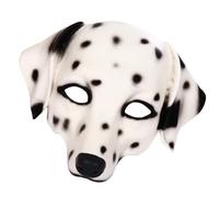 NESTINGHO Unisex Spotty Dog Mask for Party Dressing and Stage Performance, Creative Pu Foaming Material with Comfortable Touch Feeling and Realistic Sense, for Halloween and Costume