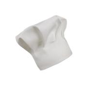 NESTINGHO White Chef Hat Plush Headgear Protects Tender Skin for Halloween Cosplay Party Photo Props for 0 to 1 Month Babies
