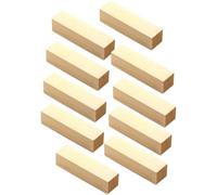 NESTINGHO Wood Carving Blocks and Art Whittling Projects Suitable for DIY Crafts Decor 10pcs Unfinished Basswood Rectangular Wood Blocks, Easy to Paint for Beginners