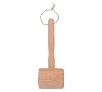 NESTINGHO Wood Meat Tenderizer Mallet Dual-Sided Meat Pounder Hammer for Steak Poultry Beef with Non-Slip Grip Kitchen Tool for Home Cooking