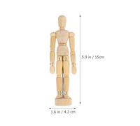 NESTINGHO Wooden 3d Movable Joint Puppet Model 5.5 Inch Figure Sketch Doll Ornament for Artists Wooden Doll Adornment Craft Decoration