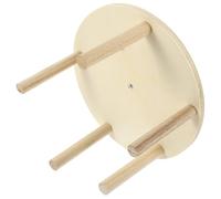 NESTINGHO Wooden Bird Wheel for Small Pets and Birds Khaki Colour with Rotating Perch Stand for Adventuring and Exploring for Parrots and Parakeets