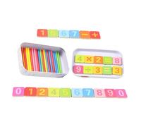 NESTINGHO Wooden Educational Counting Rods for Smooth Math Sticks for Intellectual Development Math for Number Learning and Logical Thinking in Homeschool and Classroom Use