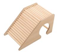 NESTINGHO Wooden Hamster Ladder Hideout with Climbing for Small Pets, Multi-Functional Hamster Nest Ladder Suitable for Chinchillas and Rats, Small Animal Cage Accessory