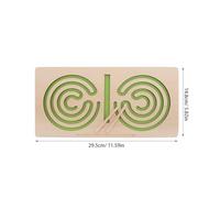 NESTINGHO Wooden Maze Game Board Handheld Brain Teaser Puzzle for Left Right Brain Coordination and Fine Motor Skill Development Educational Early Learning Gift for Boys