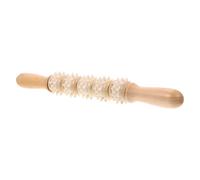 NESTINGHO Wooden Muscle Roller Massager 10.63In Acupoint Therapy Stick for Portable Back and Body Massage During Work or Anytime