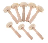 NESTINGHO Wooden Mushroom Carving Set and Natural Wood Material 8pcs with Precision Craftsmanship for Printmaking for Painting Supplies and Personal Artistic Exploration
