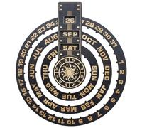 NESTINGHO Wooden Perpetual Calendar Decorative Calendar Wall Mounted with Rounded Corners Delicate Wall Ornament That Is Not Easy to Scratch Skin for Office and Home for Home