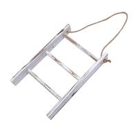 NESTINGHO Wooden Vintage Towel Rack Trapezoid Heavy Duty Space Saving Decorative Rack with Rope Hanging for Laundry Room and Closet Door, Minimalist Design Natural Appearance Random Color