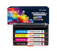 Nestink 220X Toner Cartridge Combo Pack Replacement for HP 220A (4 Pack)