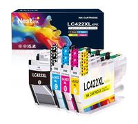 Nestink lc422xl Ink Cartridegs （1 black, 1 cyan, 1 magenta, 1 yellow） lc-422xl lc422 Compatible with brother lc422 ink cartridges for Brother MFC-J5340DW MFC-J5345DW MFC-J5740DW MFC-J6540DW （4 Pack）