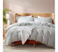 Nestl Bedding 3 Piece Duvet Cover Set - Hotel Collection Ultra Soft Double Brushed Microfiber Duvet Cover with Button Closure and 2 Pillowcases