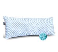 Nestl Cooling Pillows Body Size, Gel Infused Shredded Memory Foam Pillow, Adjustable for Sleeping, Breathable Washable Cool Bed Cover, 20”x54”