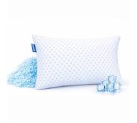 Nestl Cooling Pillow for Sleeping 1 Pack, Luxury Shredded Memory Foam Pillows Queen Size, Adjustable Cold Gel Pillows for Hot Sleepers Supportive Cool Pillow for Side Back Stomach Sleepers