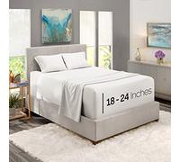 Nestl Extra Deep Pocket Sheets - Fits Mattress 18-24 Inches Deep, Extra Deep Pocket Queen Sheets Sets, 4 Piece Queen Size Sheets, Queen Sheets Deep Pocket, White Sheets Queen