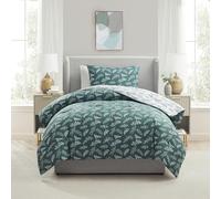 Nestl Twin/Twin XL Comforter Set - Sage Green Bed in a Bag Twin, 2 Pieces Reversible Bed Set, Soft Floral Bedding Set for College Dorm, All Season Botanical Comforters with Pillow Sham